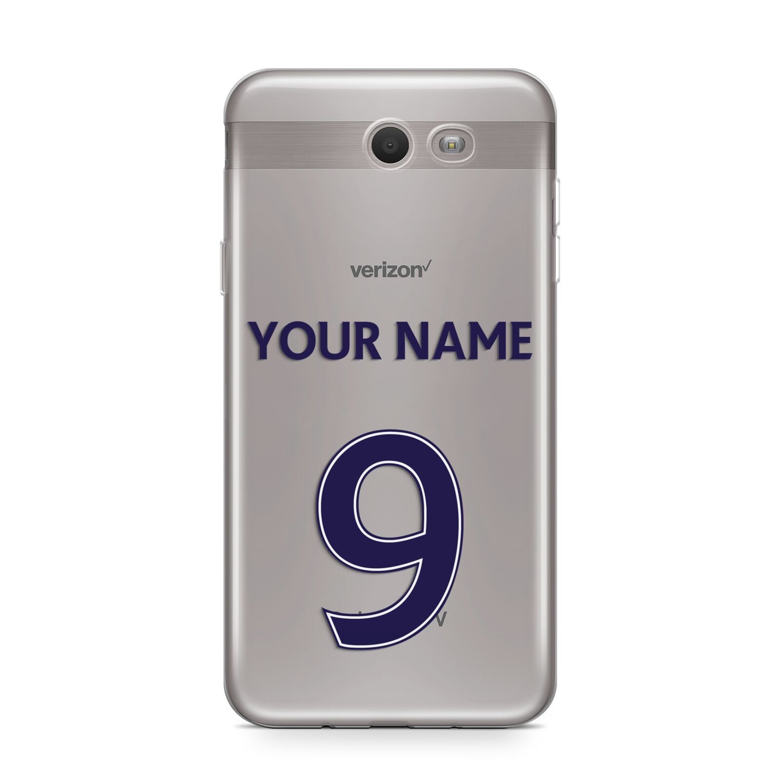 Personalised Football Name and Number Samsung Galaxy J7 2017 Case