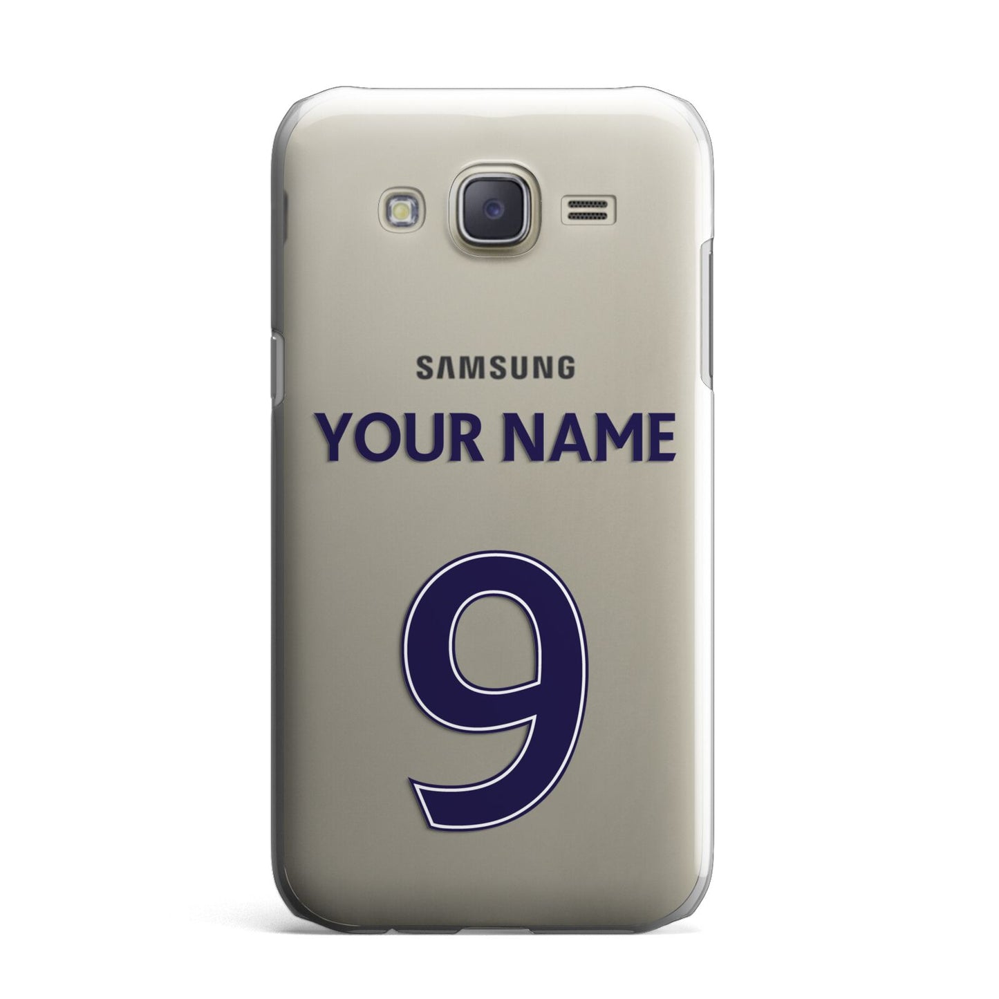 Personalised Football Name and Number Samsung Galaxy J7 Case