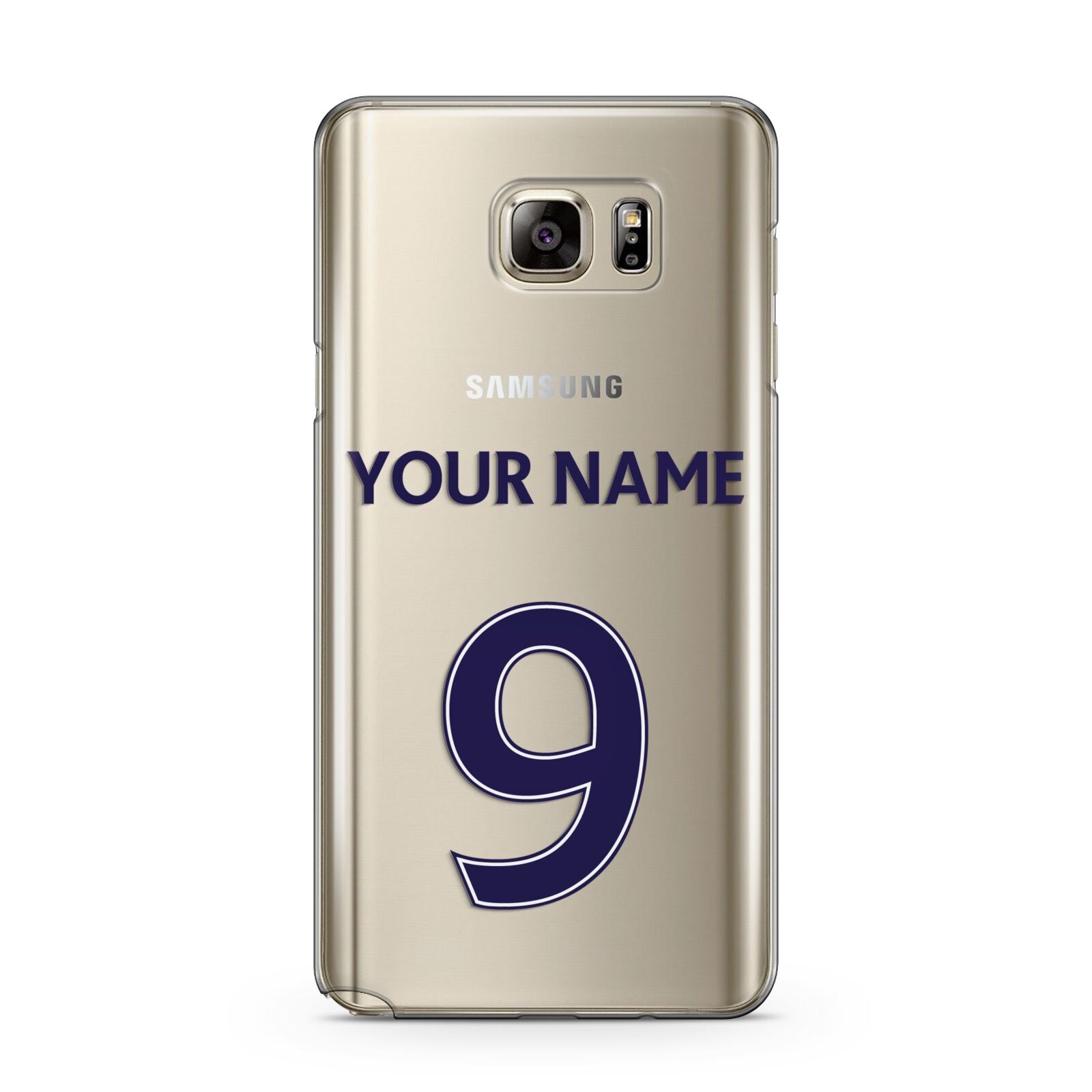 Personalised Football Name and Number Samsung Galaxy Note 5 Case