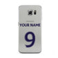 Personalised Football Name and Number Samsung Galaxy S6 Case