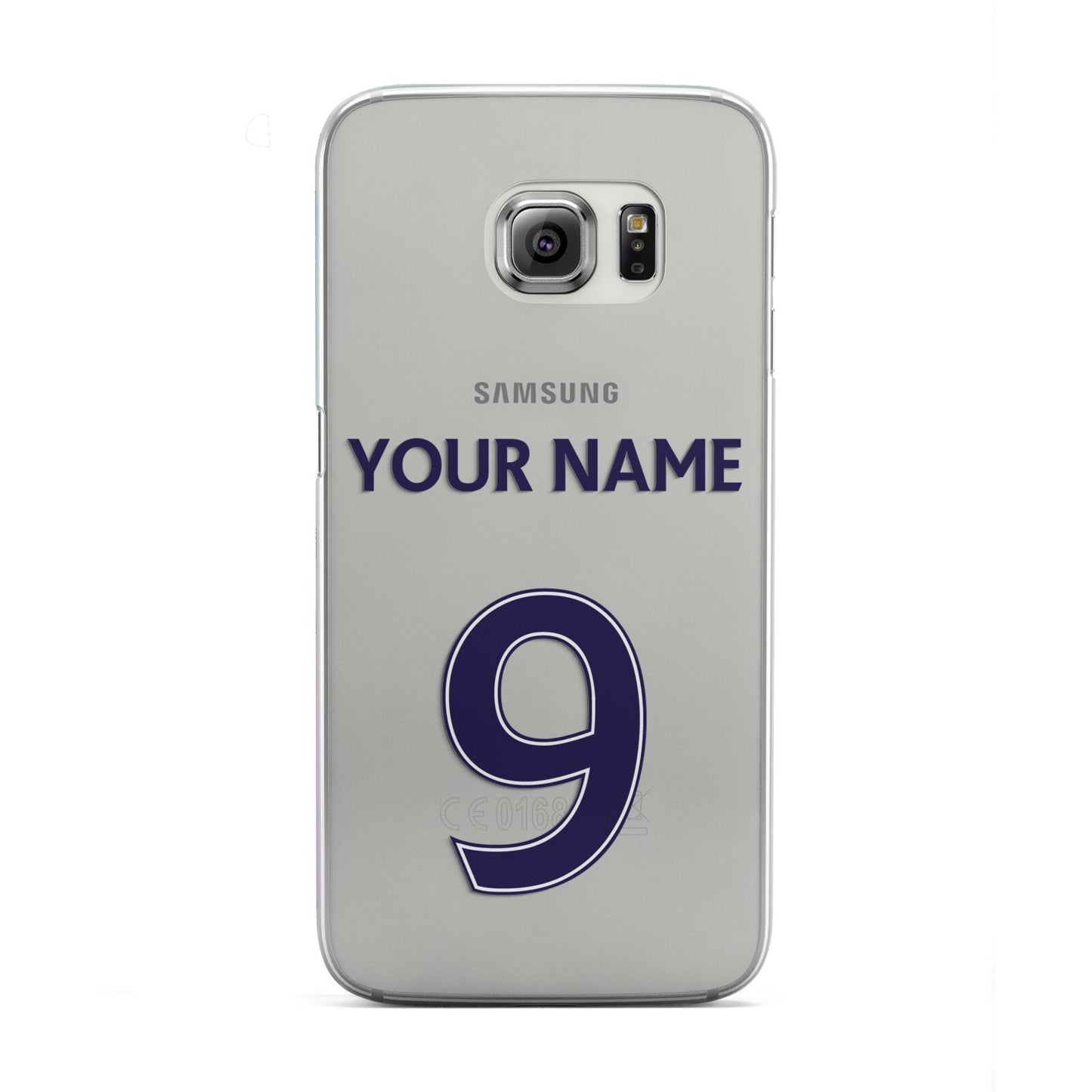 Personalised Football Name and Number Samsung Galaxy S6 Edge Case