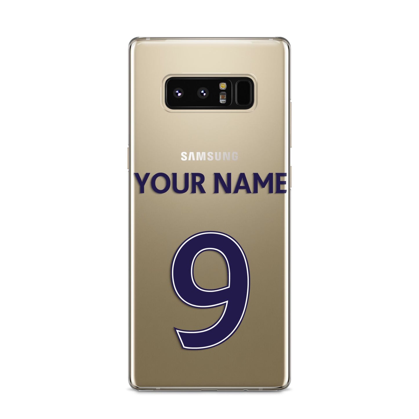 Personalised Football Name and Number Samsung Galaxy S8 Case