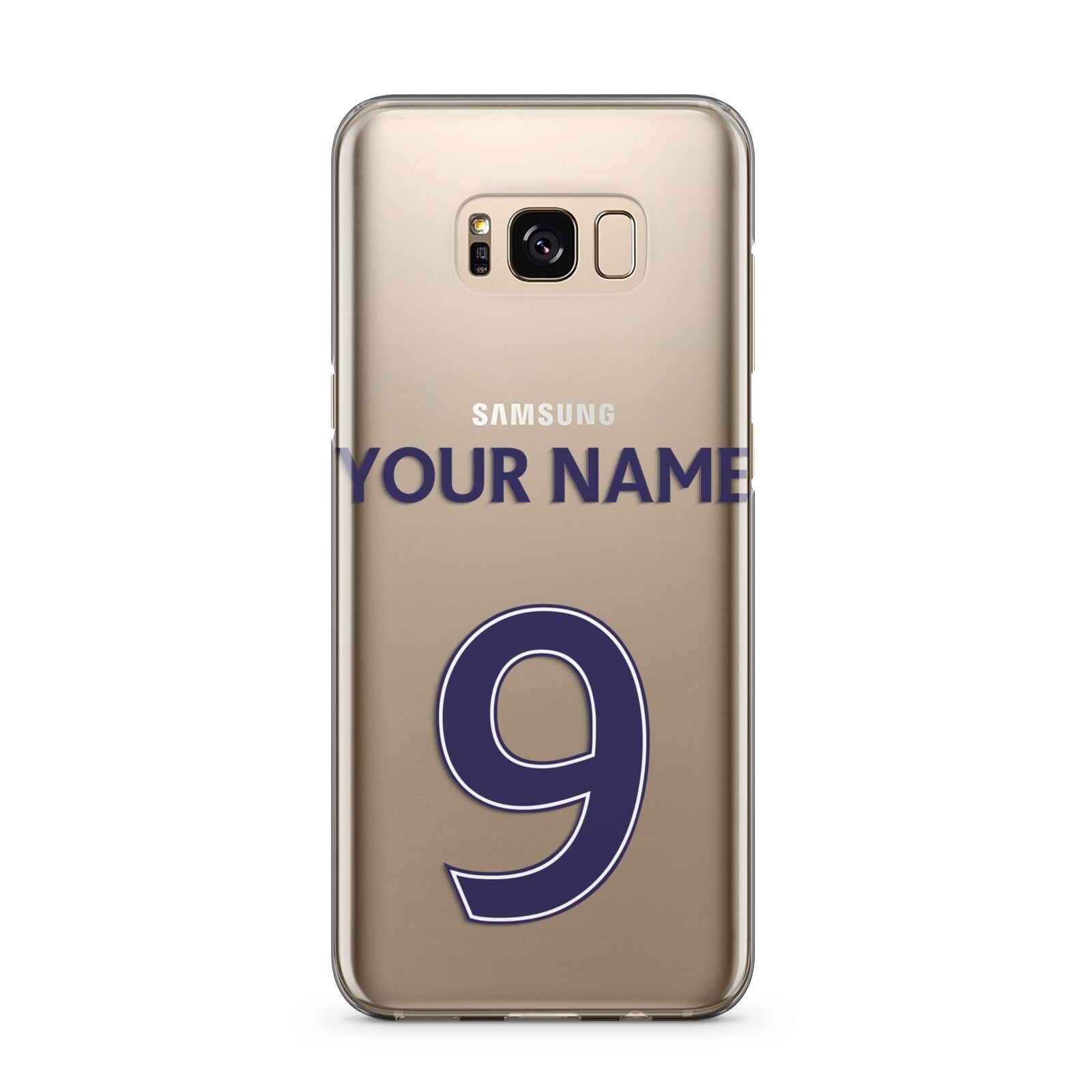 Personalised Football Name and Number Samsung Galaxy S8 Plus Case