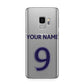 Personalised Football Name and Number Samsung Galaxy S9 Case