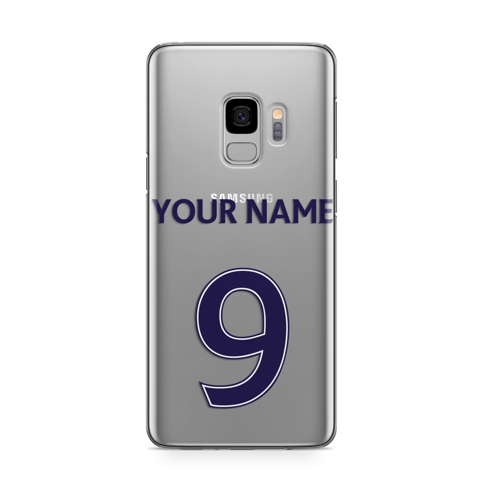 Personalised Football Name and Number Samsung Galaxy S9 Case