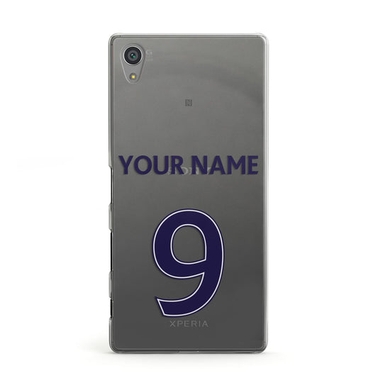 Personalised Football Name and Number Sony Xperia Case