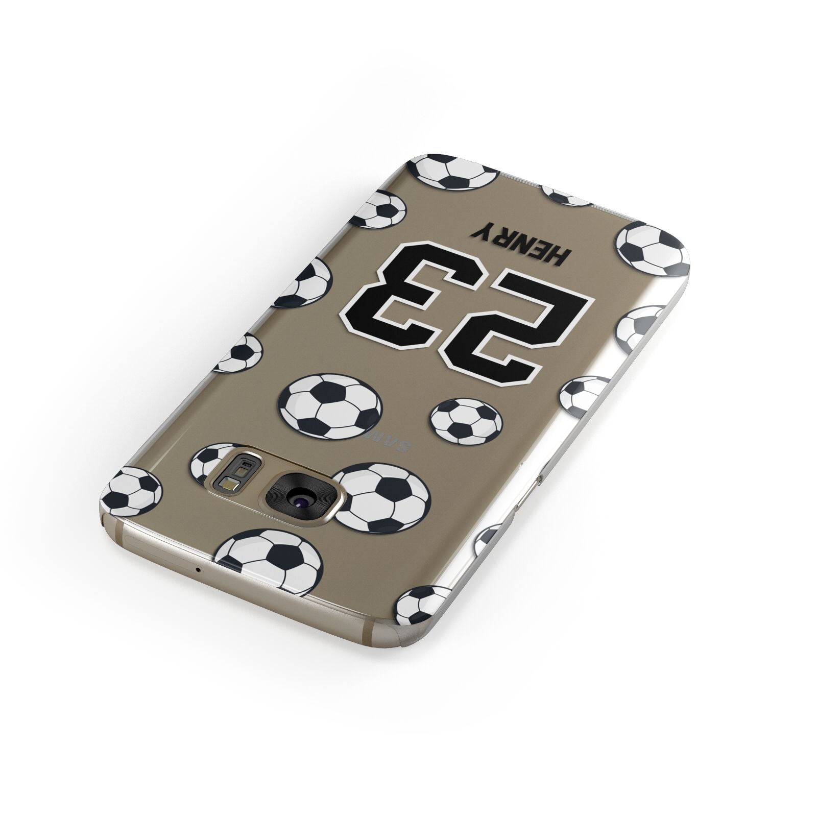 Personalised Football Samsung Galaxy Case Front Close Up