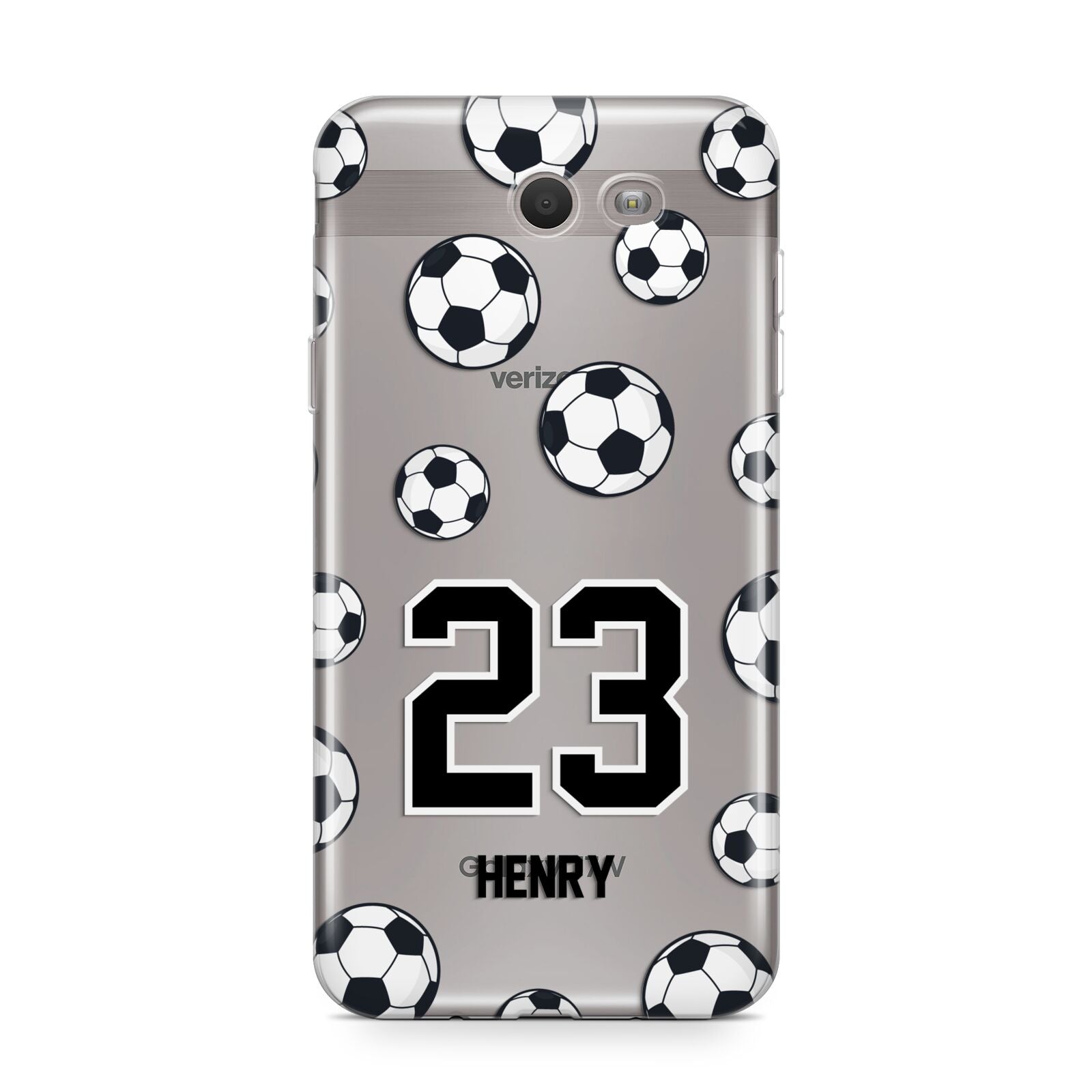 Personalised Football Samsung Galaxy J7 2017 Case