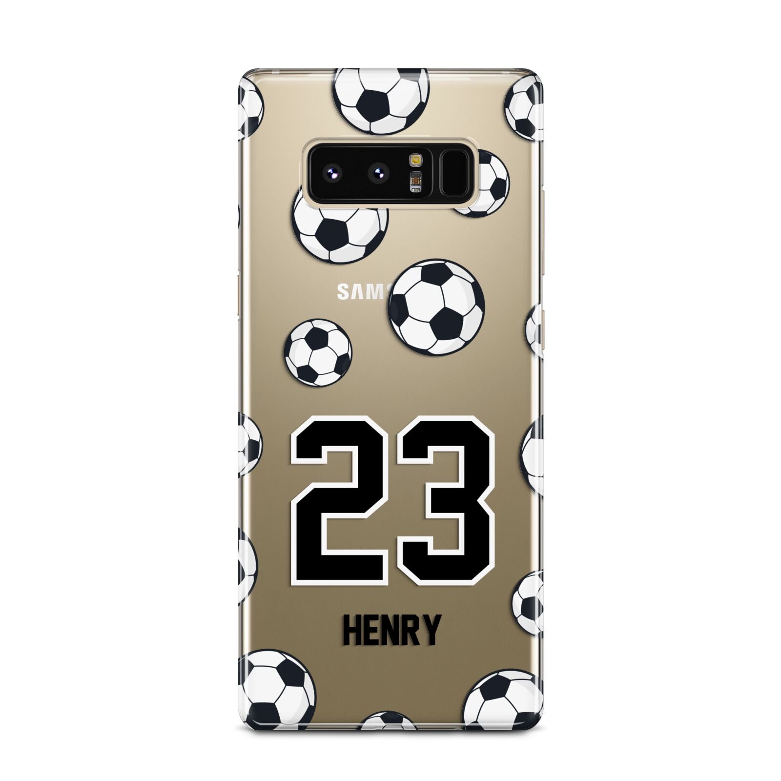 Personalised Football Samsung Galaxy Note 8 Case