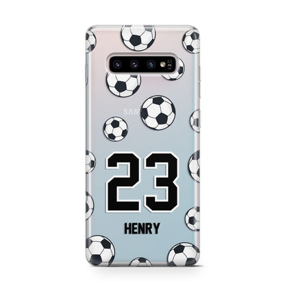 Personalised Football Samsung Galaxy S10 Case