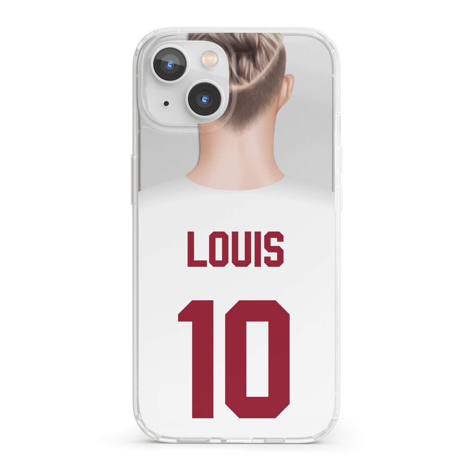 Personalised Football Shirt iPhone 13 Clear Bumper Case