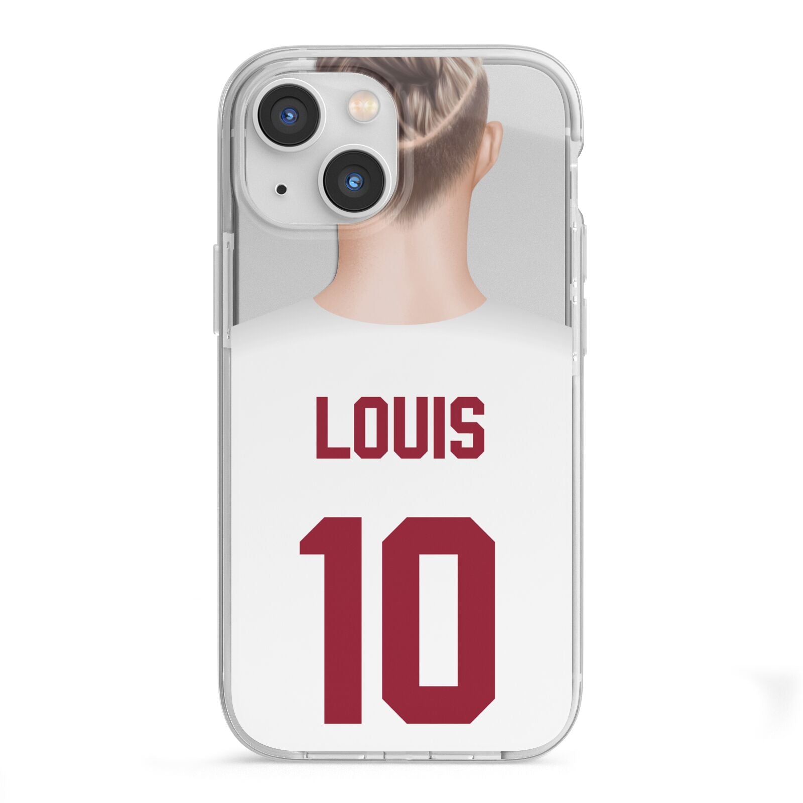 Personalised Football Shirt iPhone 13 Mini TPU Impact Case with White Edges