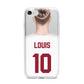Personalised Football Shirt iPhone 7 Bumper Case on Silver iPhone