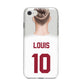 Personalised Football Shirt iPhone 8 Bumper Case on Silver iPhone
