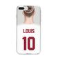 Personalised Football Shirt iPhone 8 Plus Bumper Case on Silver iPhone