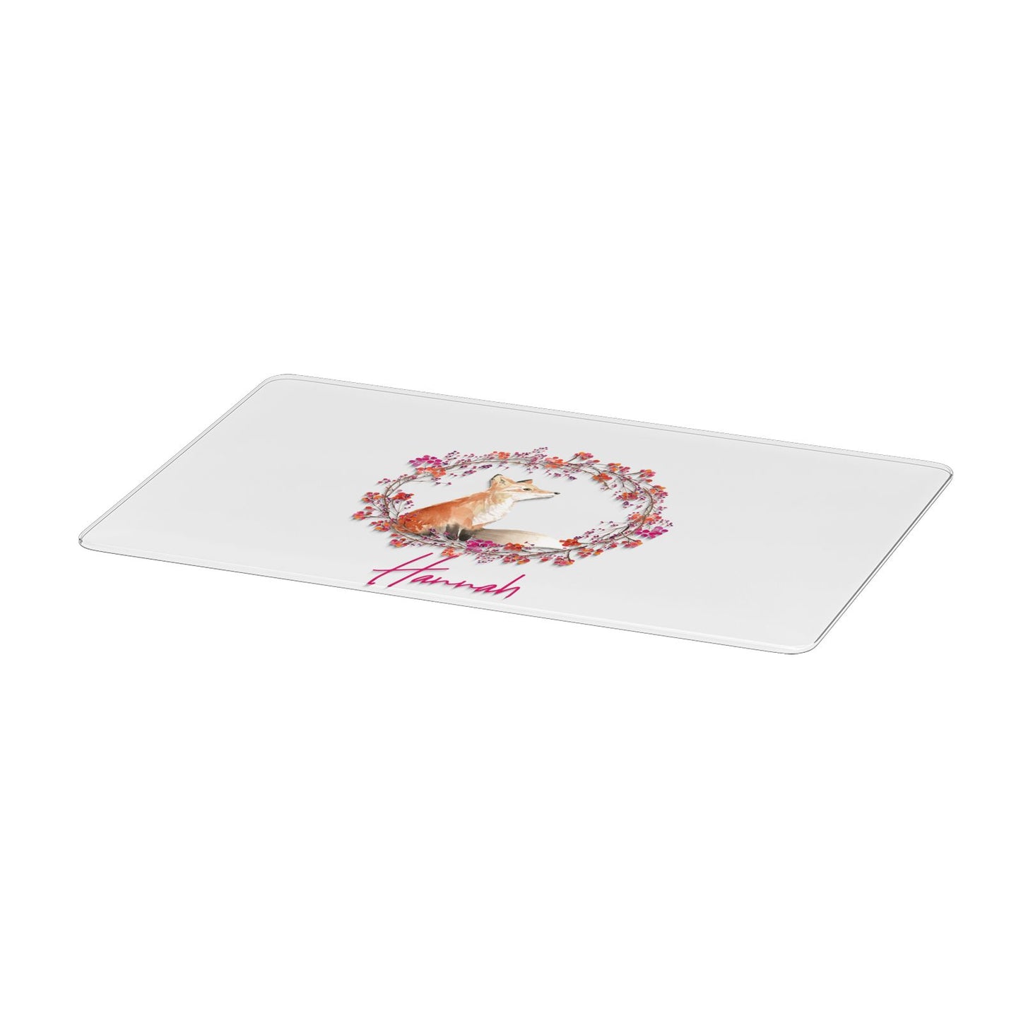 Personalised Fox Christmas Wreath Apple MacBook Case Only