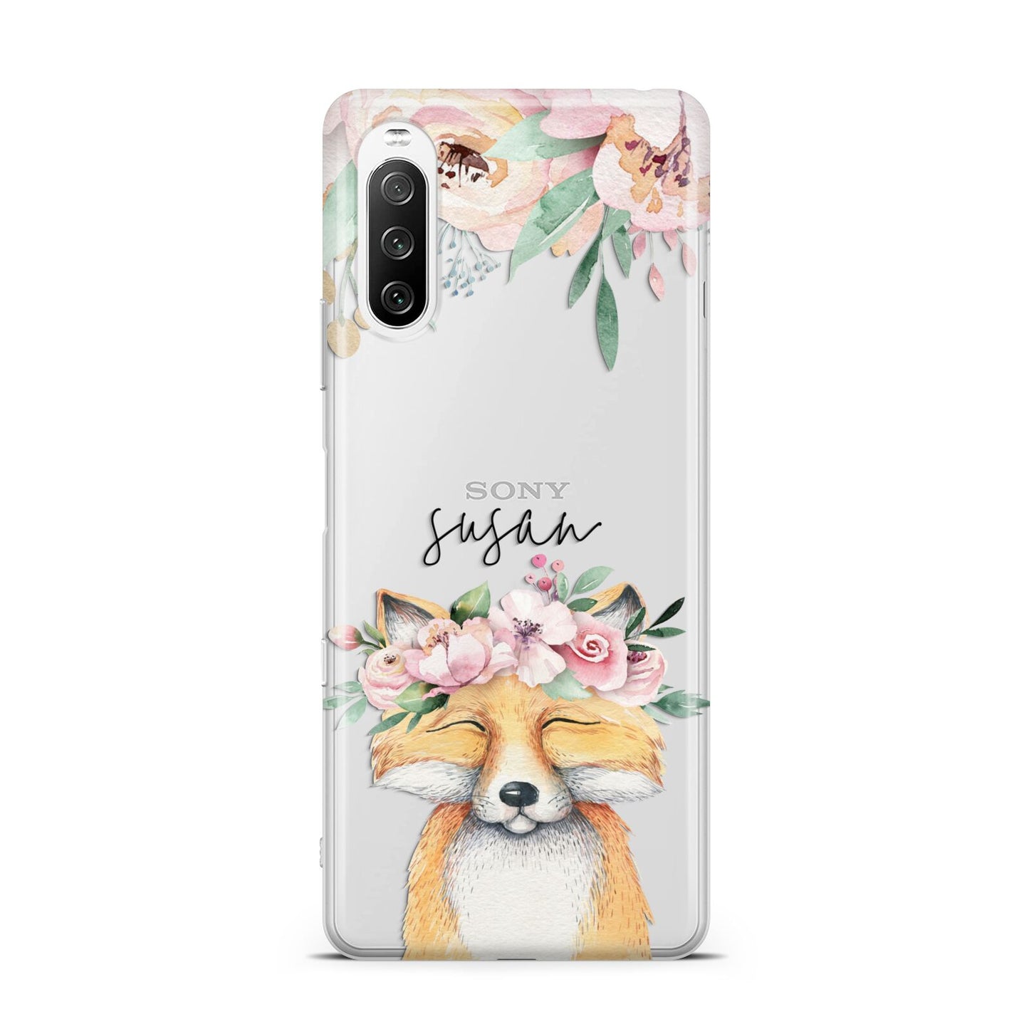 Personalised Fox Sony Xperia 10 III Case