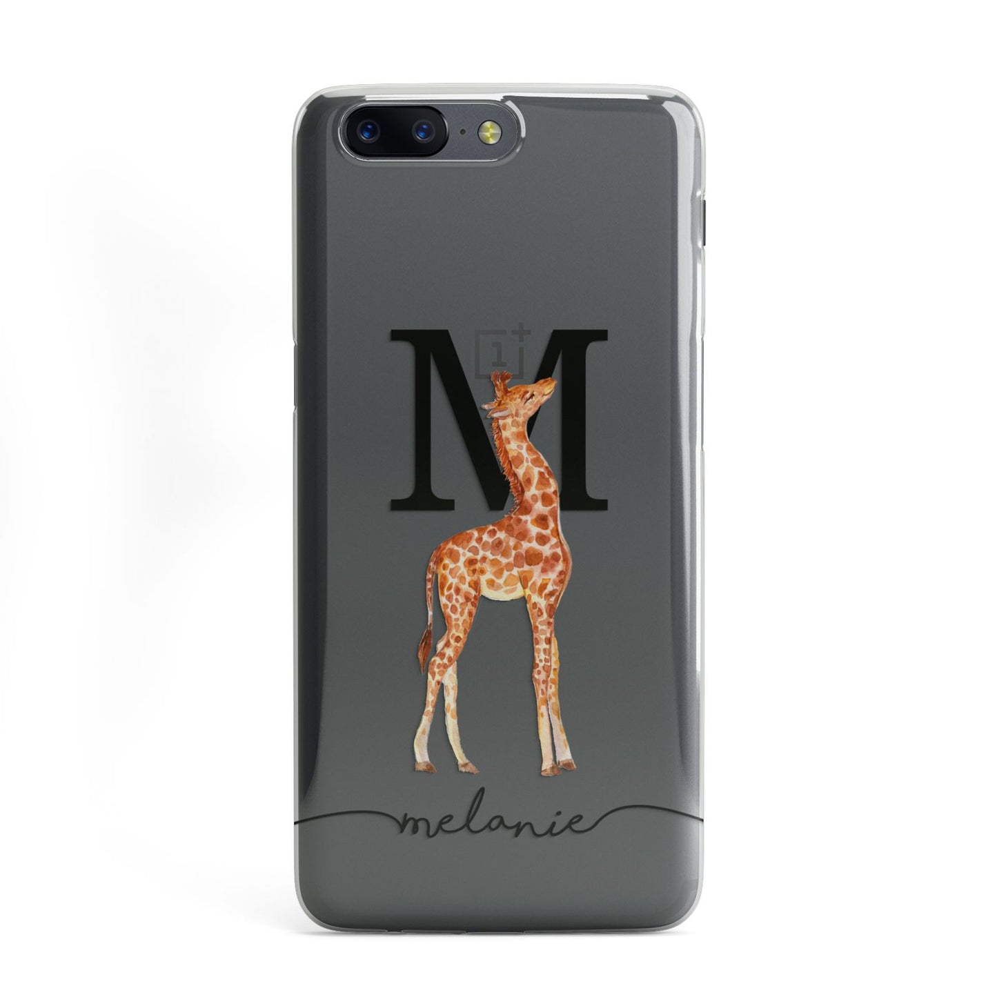 Personalised Giraffe Initial OnePlus Case