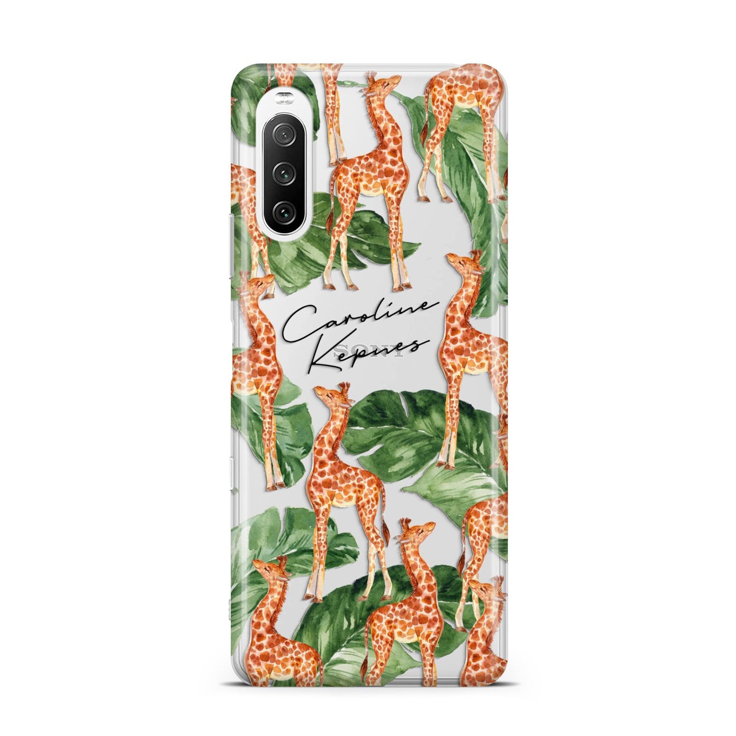 Personalised Giraffes Sony Xperia 10 III Case