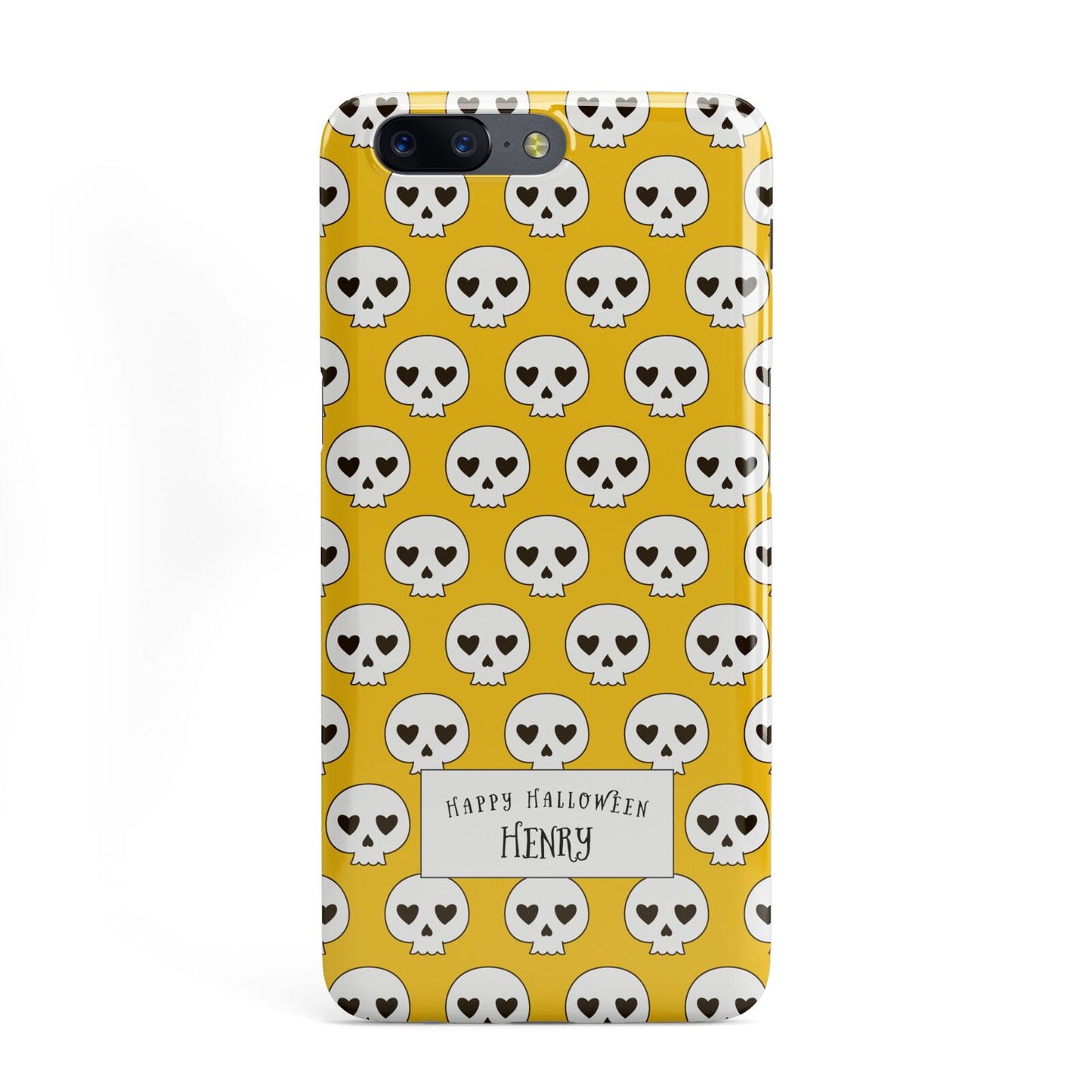 Personalised Halloween Heart Skulls OnePlus Case