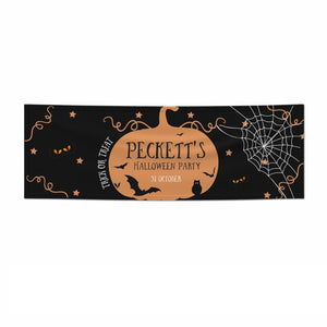 Personalised Halloween Party Banner