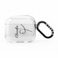 Personalised Heart Name AirPods Clear Case 3rd Gen
