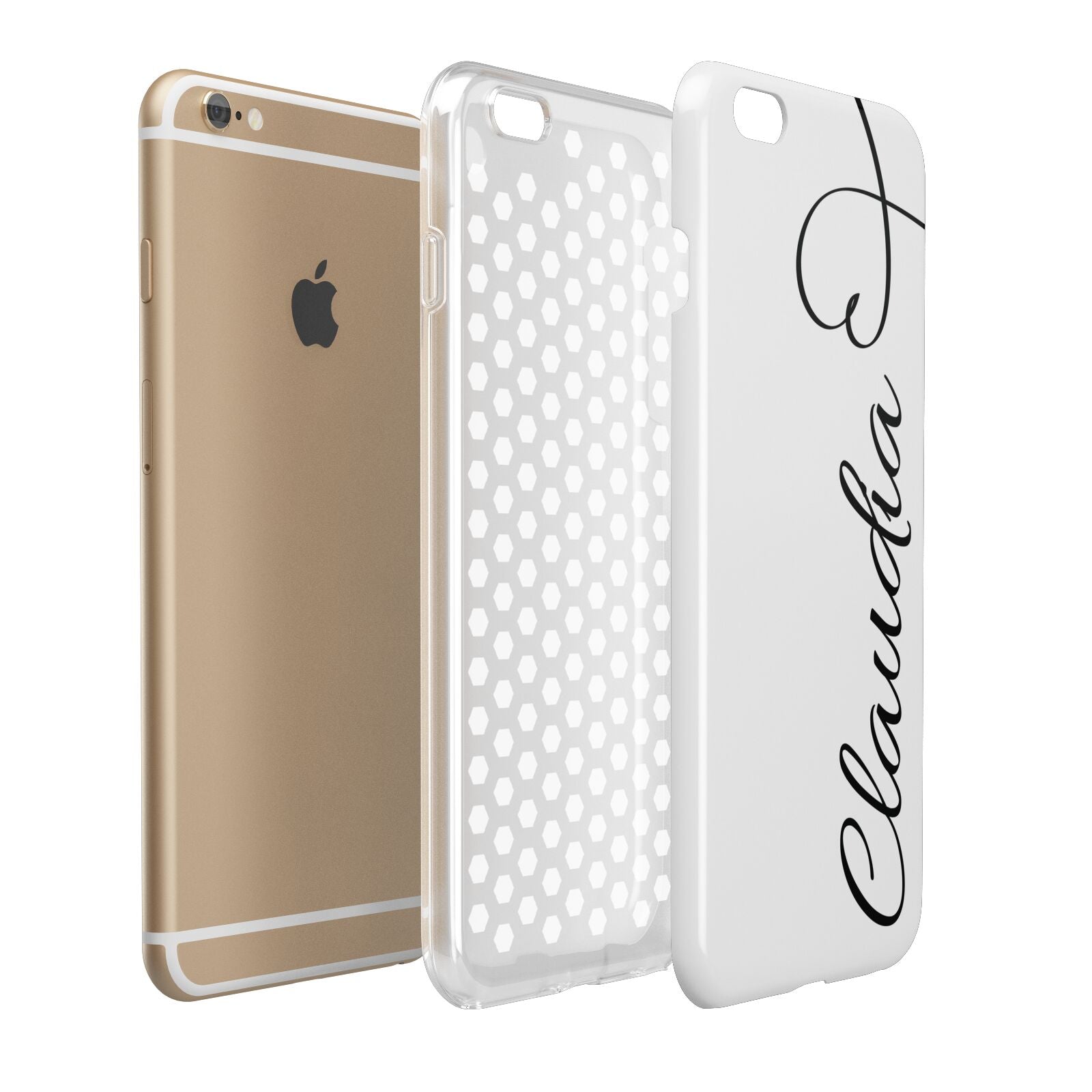 Personalised Heart Name Apple iPhone 6 Plus 3D Tough Case Expand Detail Image
