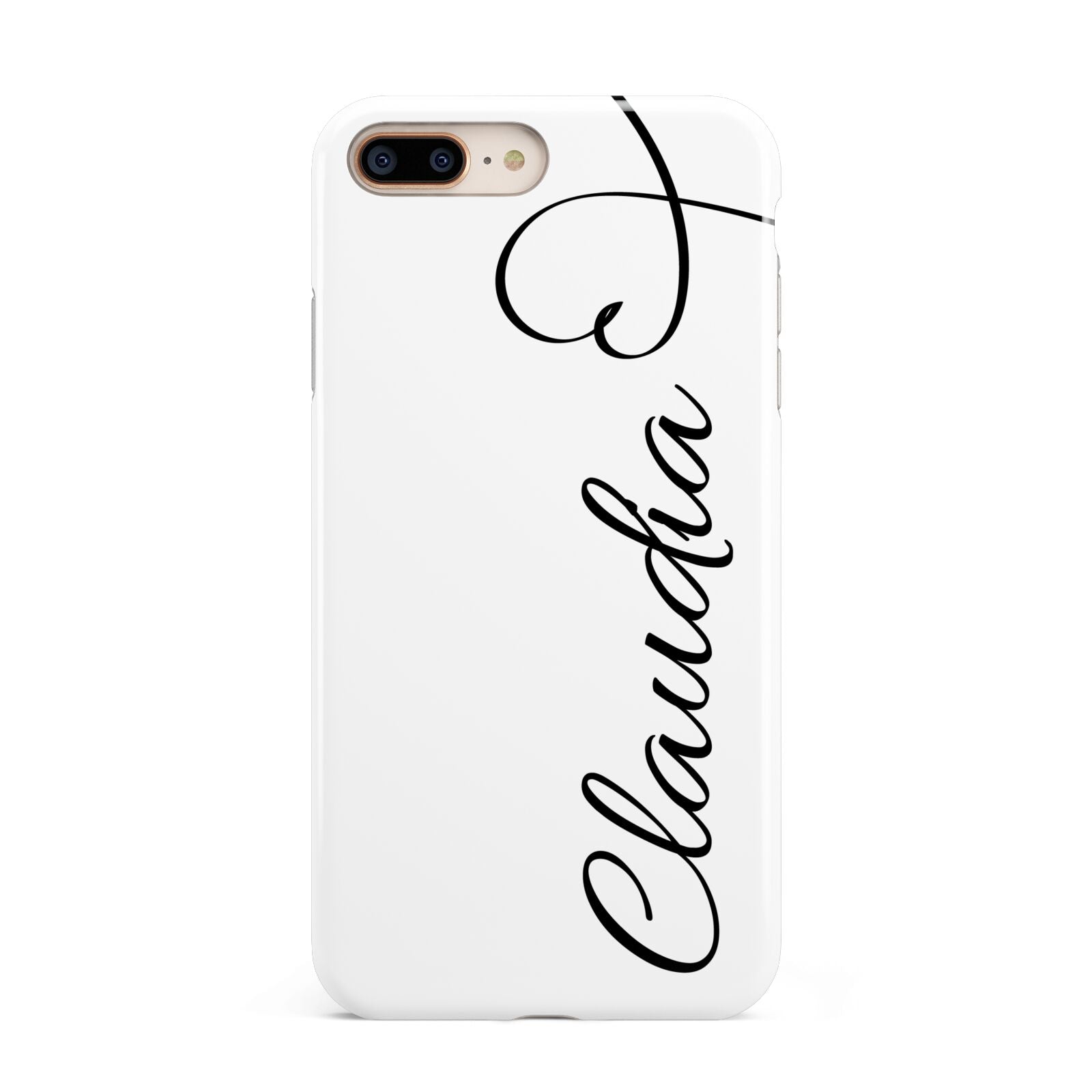 Personalised Heart Name Apple iPhone 7 8 Plus 3D Tough Case
