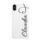Personalised Heart Name Apple iPhone Xs Max 3D Snap Case