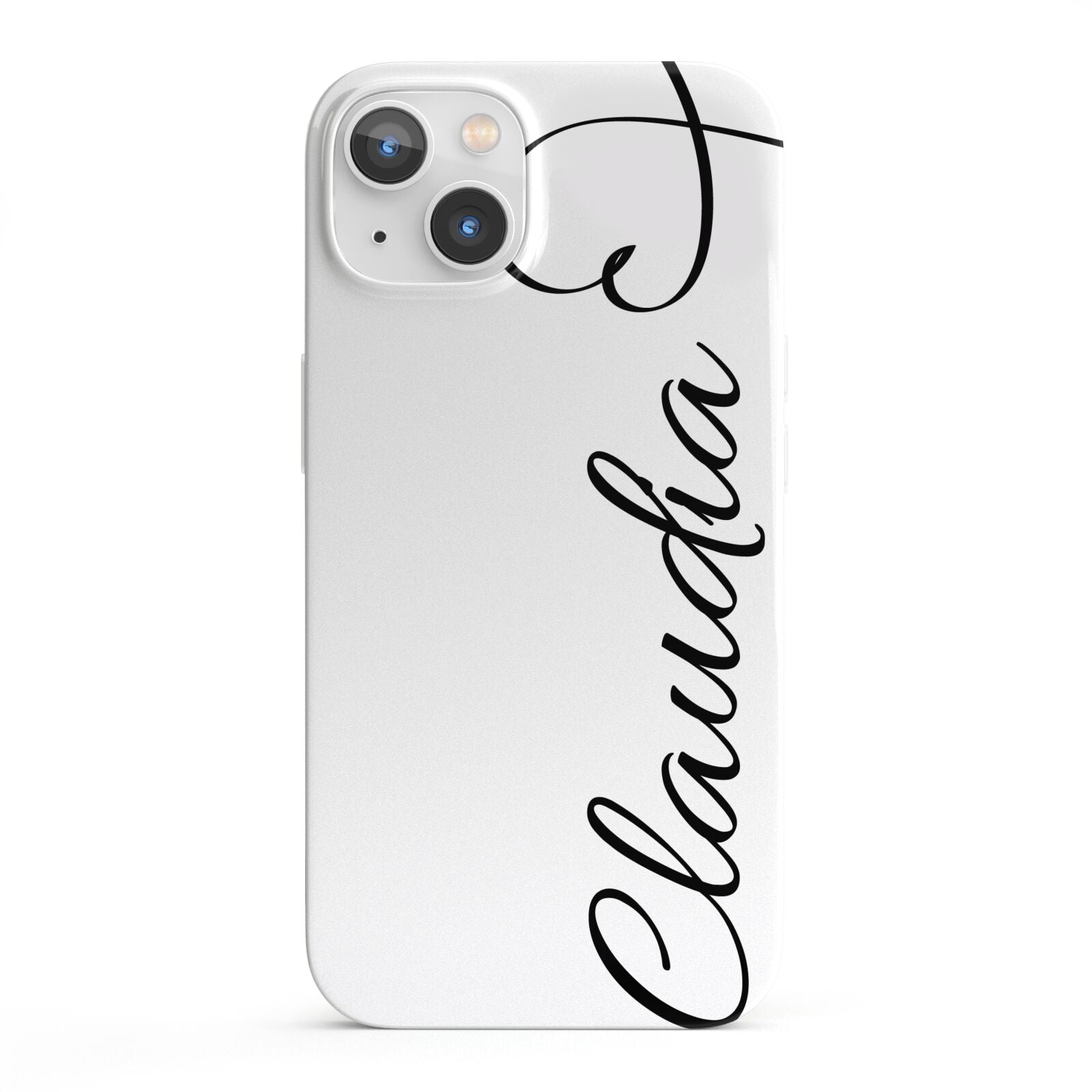 Personalised Heart Name iPhone 13 Full Wrap 3D Snap Case