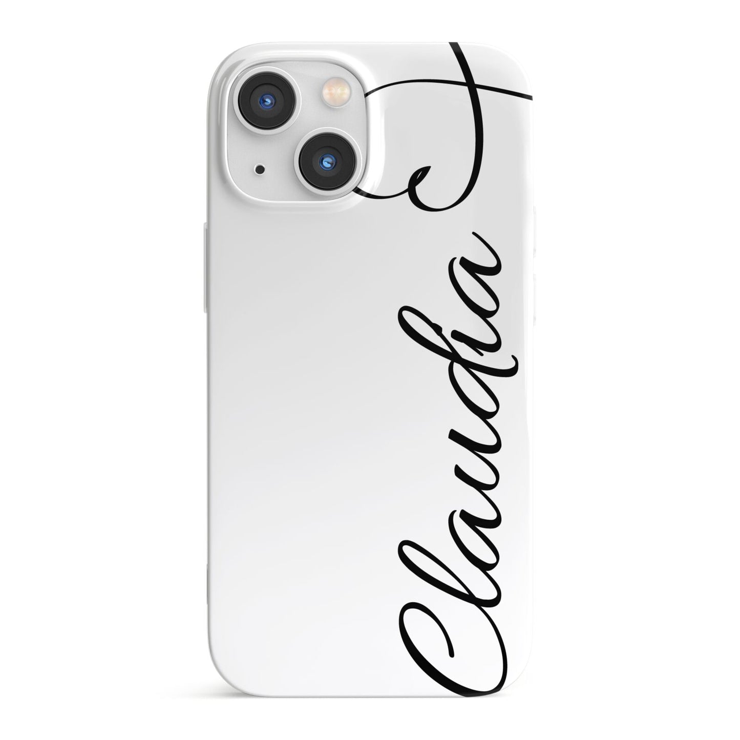 Personalised Heart Name iPhone 13 Mini Full Wrap 3D Snap Case