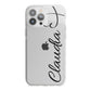 Personalised Heart Name iPhone 13 Pro Max TPU Impact Case with White Edges