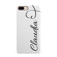 Personalised Heart Name iPhone 8 Plus 3D Snap Case on Gold Phone