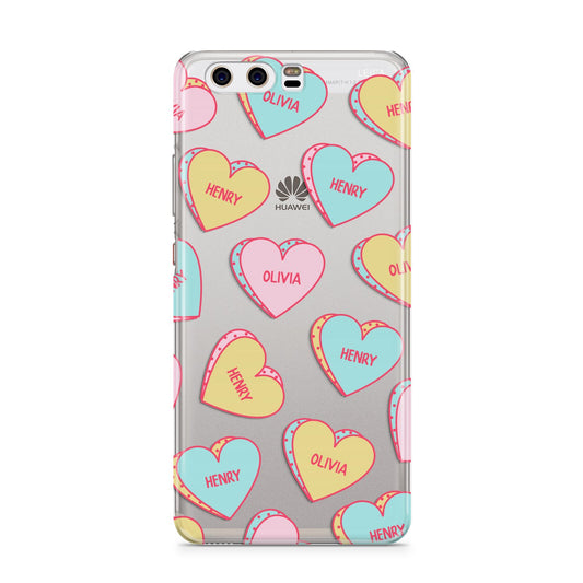 Personalised Heart Sweets Huawei P10 Phone Case