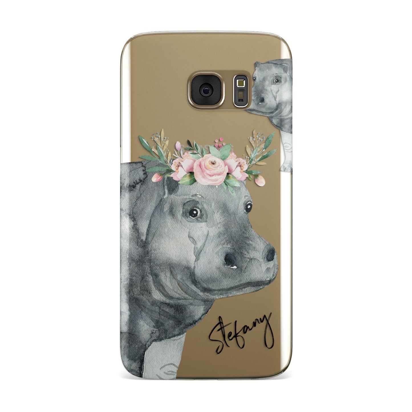Personalised Hippopotamus Samsung Galaxy Case