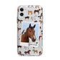 Personalised Horse Photo Apple iPhone 11 in White with Bumper Case