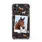 Personalised Horse Photo Apple iPhone Xs Max Impact Case Black Edge on Black Phone