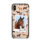 Personalised Horse Photo Apple iPhone Xs Max Impact Case Black Edge on Gold Phone