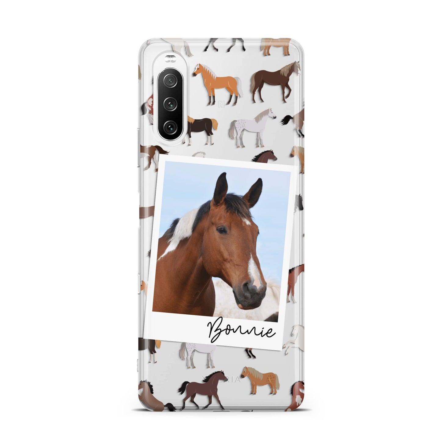 Personalised Horse Photo Sony Xperia 10 III Case