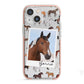 Personalised Horse Photo iPhone 13 Mini TPU Impact Case with Pink Edges