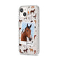 Personalised Horse Photo iPhone 14 Clear Tough Case Starlight Angled Image