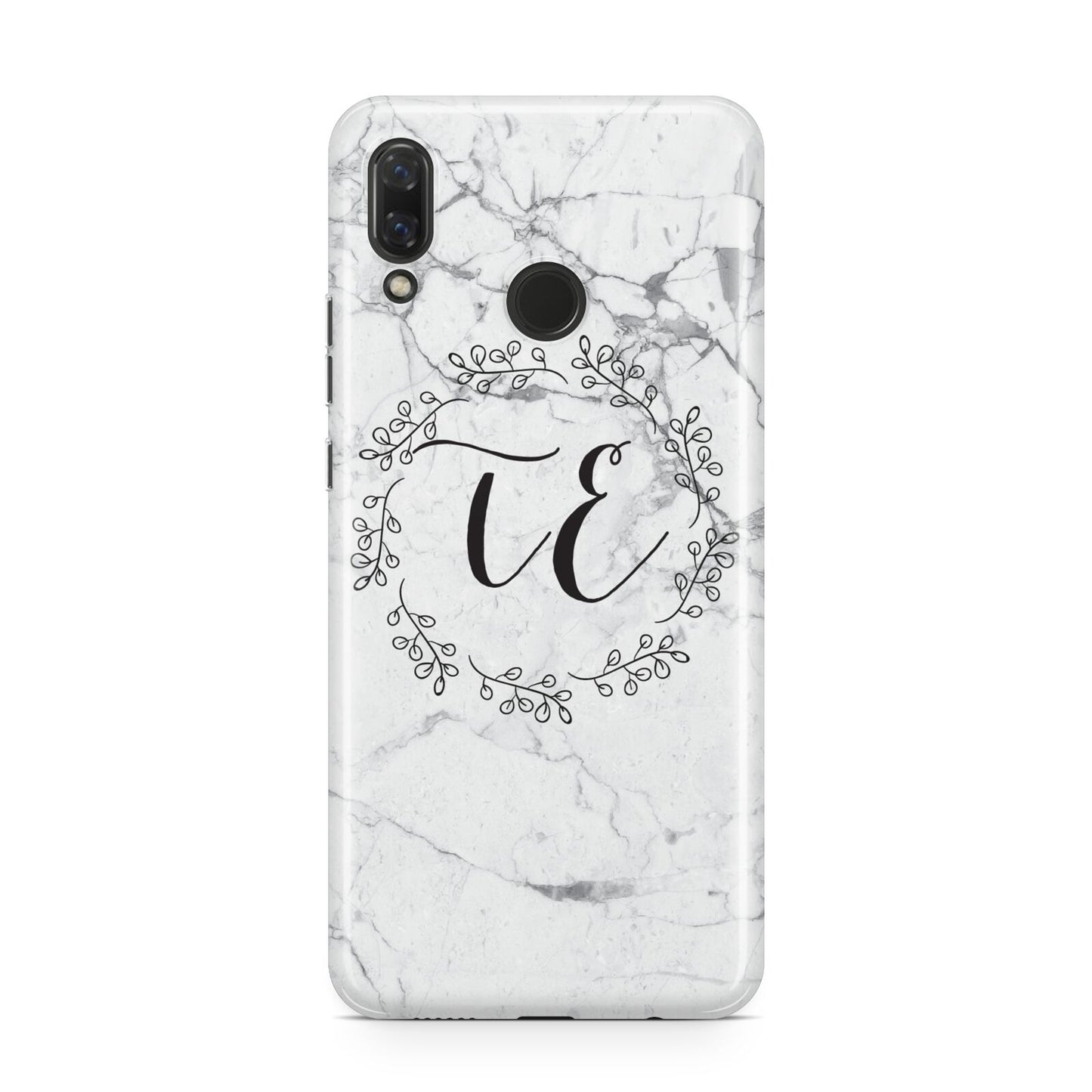 Personalised Initials Marble Huawei Nova 3 Phone Case