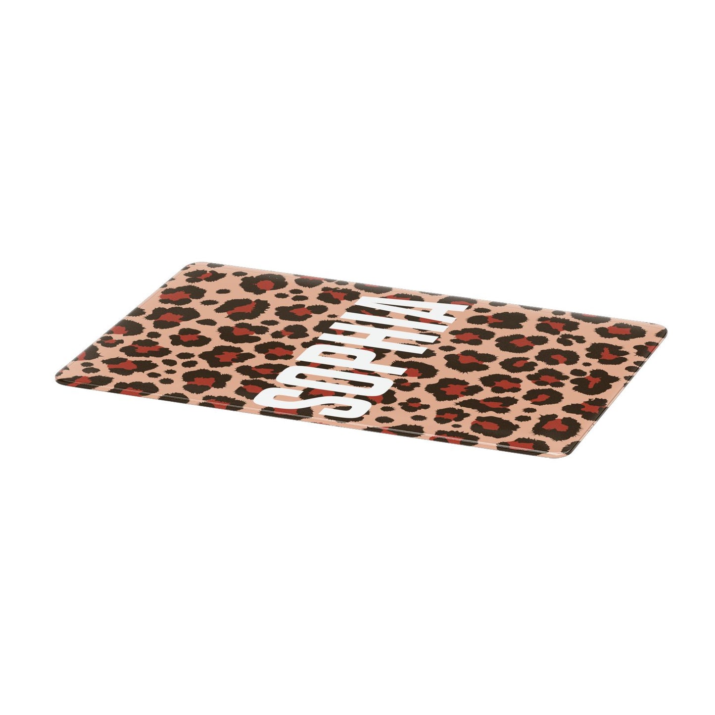 Personalised Leopard Print Name Apple MacBook Case Only