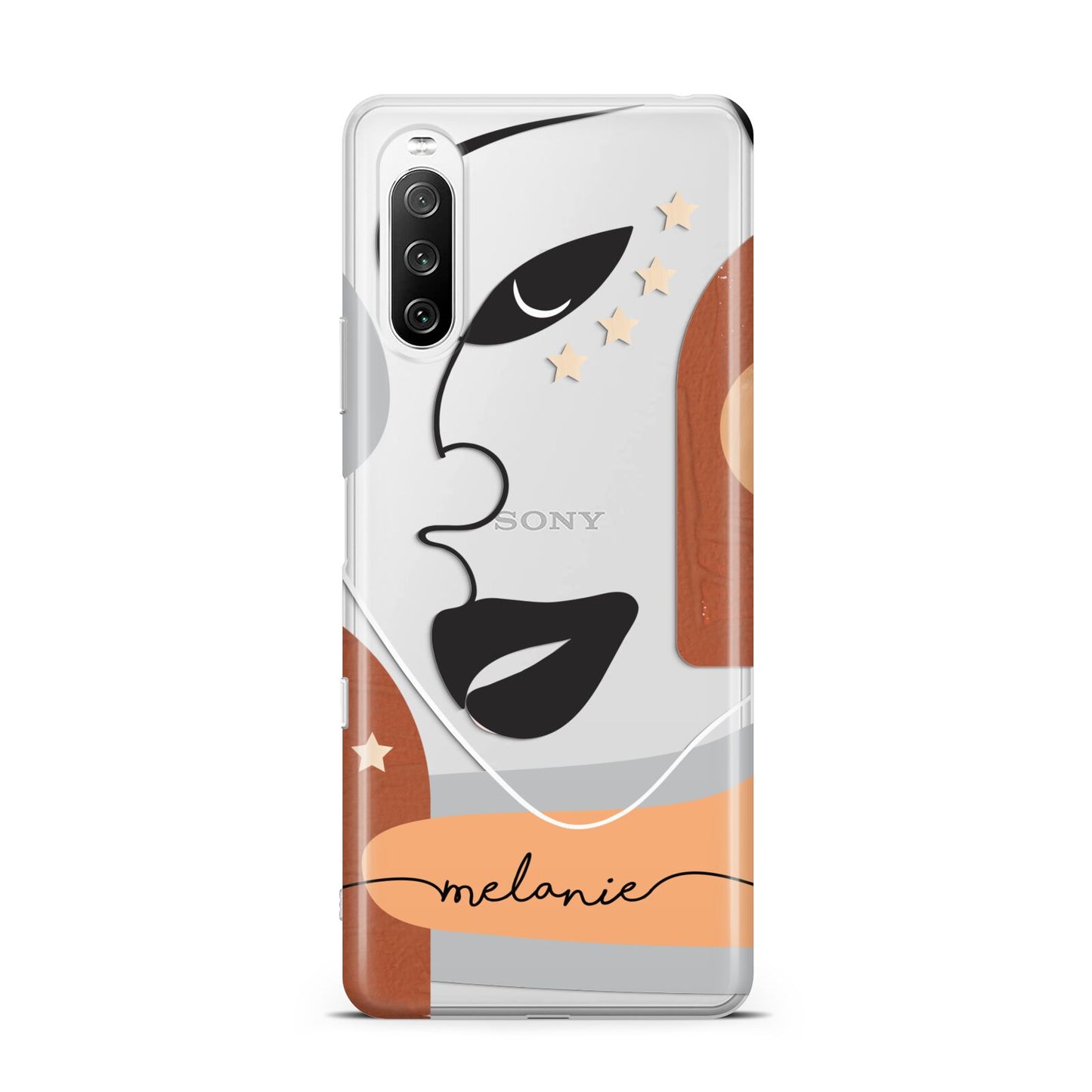 Personalised Line Art Sony Xperia 10 III Case