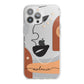 Personalised Line Art iPhone 13 Pro Max TPU Impact Case with White Edges