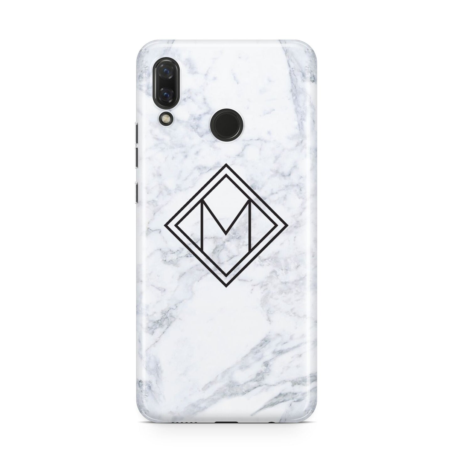 Personalised Marble Customised Initials Huawei Nova 3 Phone Case
