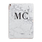 Personalised Marble Initials Apple iPad Rose Gold Case