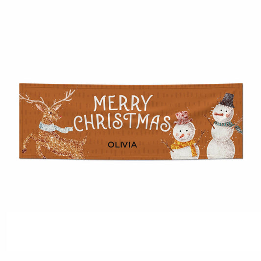 Personalised Merry Christmas 6x2 Paper Banner