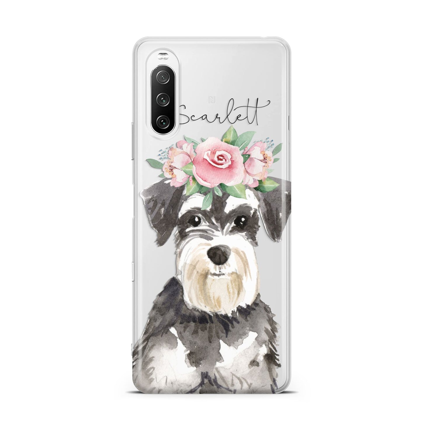 Personalised Miniature Schnauzer Sony Xperia 10 III Case