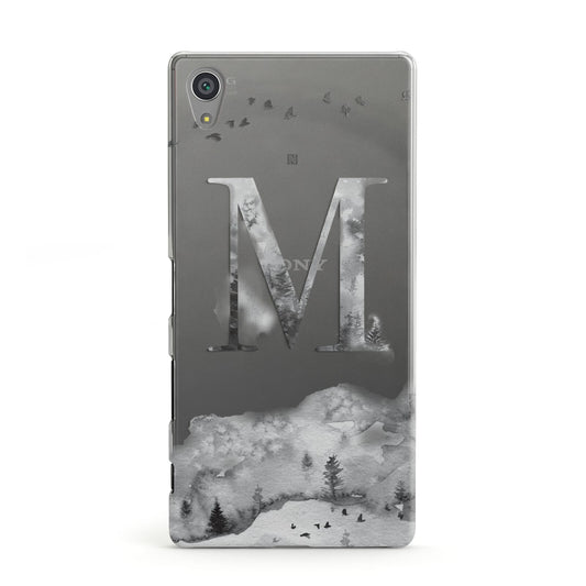 Personalised Mystical Monogram Clear Sony Xperia Case